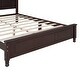 preview thumbnail 8 of 7, Queen Size Wood Platform Bed, Dark Walnut Finish, No Box Spring Required