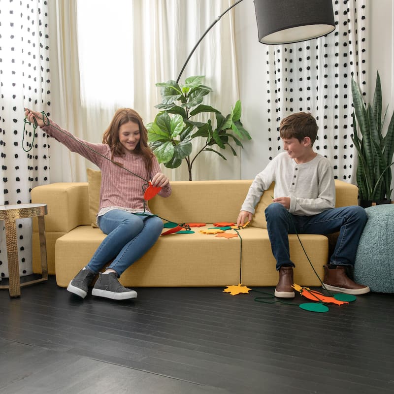 Zenzi Loveseat Twin - Convertible Couch / Twin Sleeper, Bru Smart