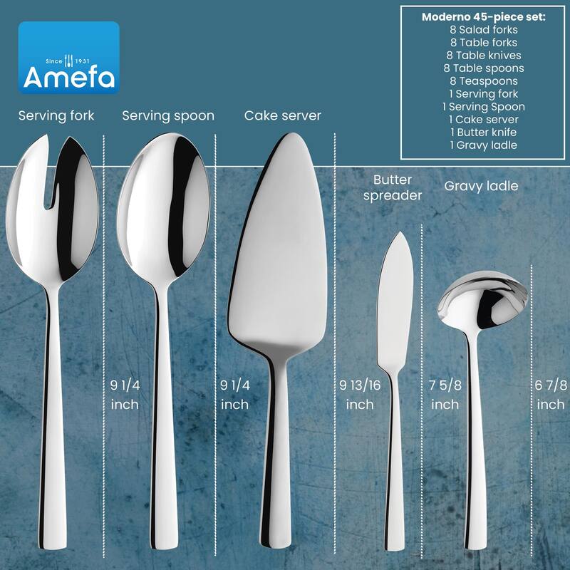 Amefa Moderno 45 Piece Flatware Set