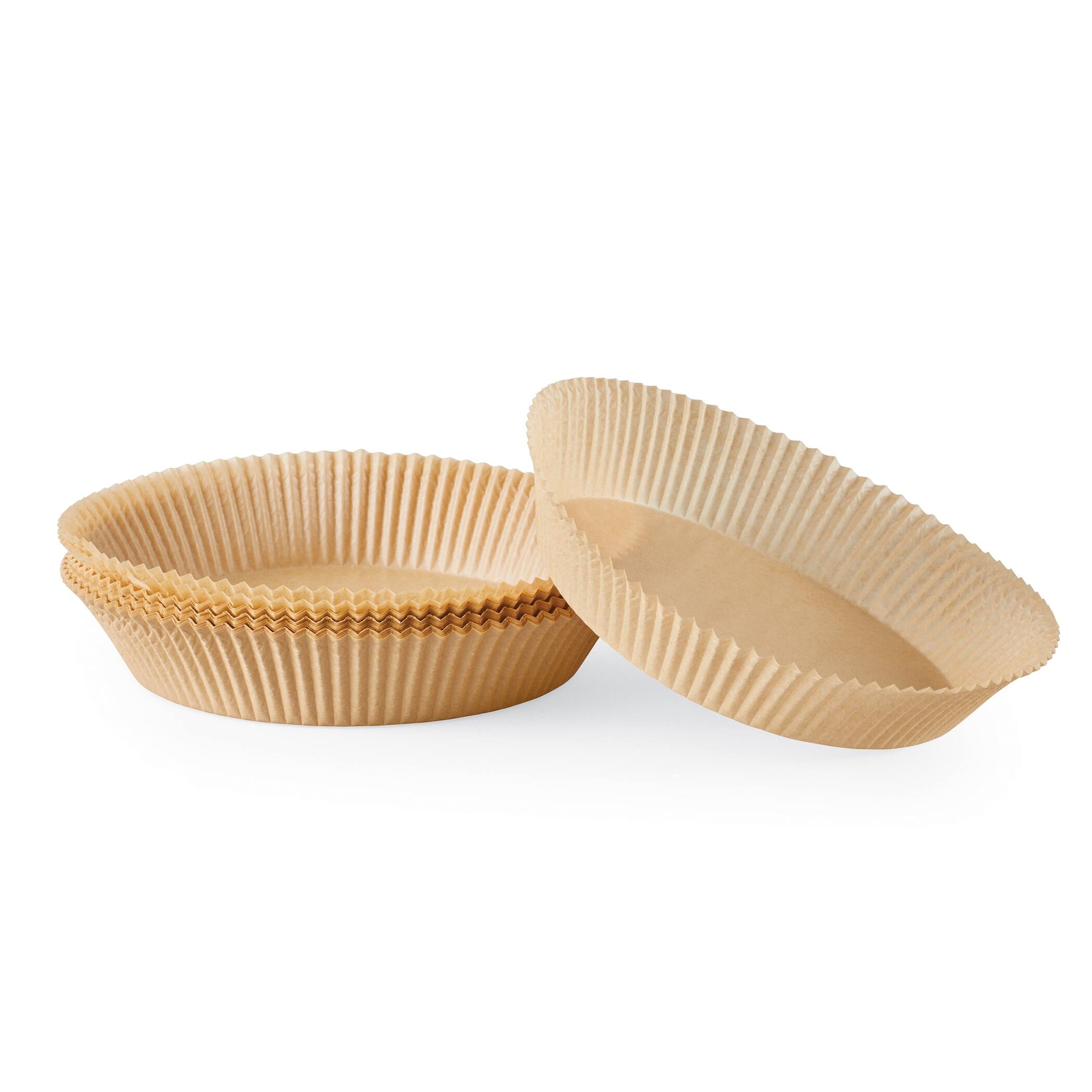 Set of 50 Air Fryer Parchment Paper Liners 8.500 x 8.250 x 2.250 On