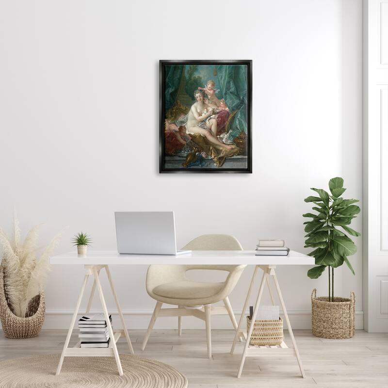Stupell The Toilette of Venus Francois Boucher Classic Painting Floater Frame, Design by one1000paintings
