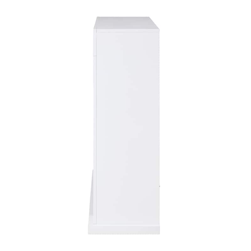 SEI Furniture Larry Industrial White Electric Fireplace