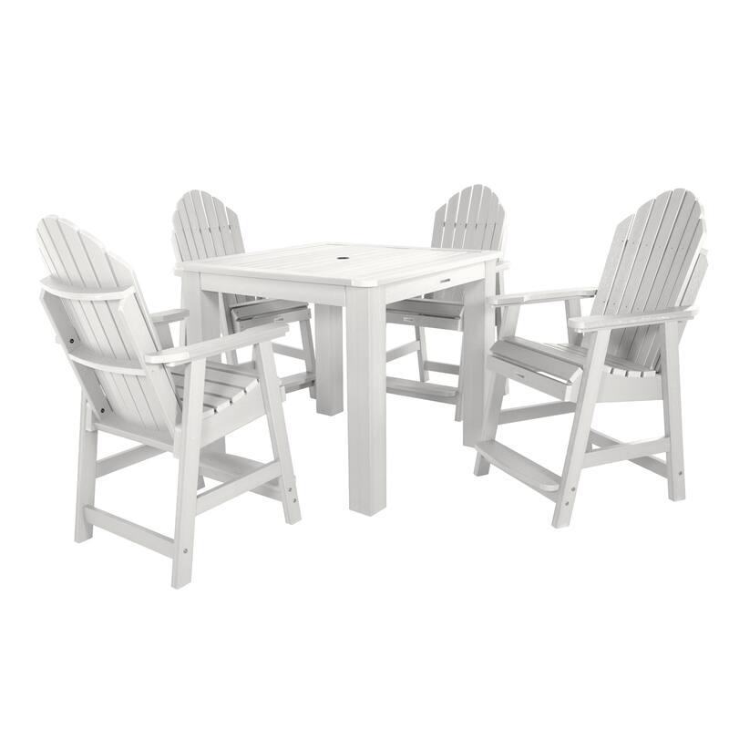 HIGHWOOD Hamilton 5-piece Counter Height Outdoor Dining Set - White