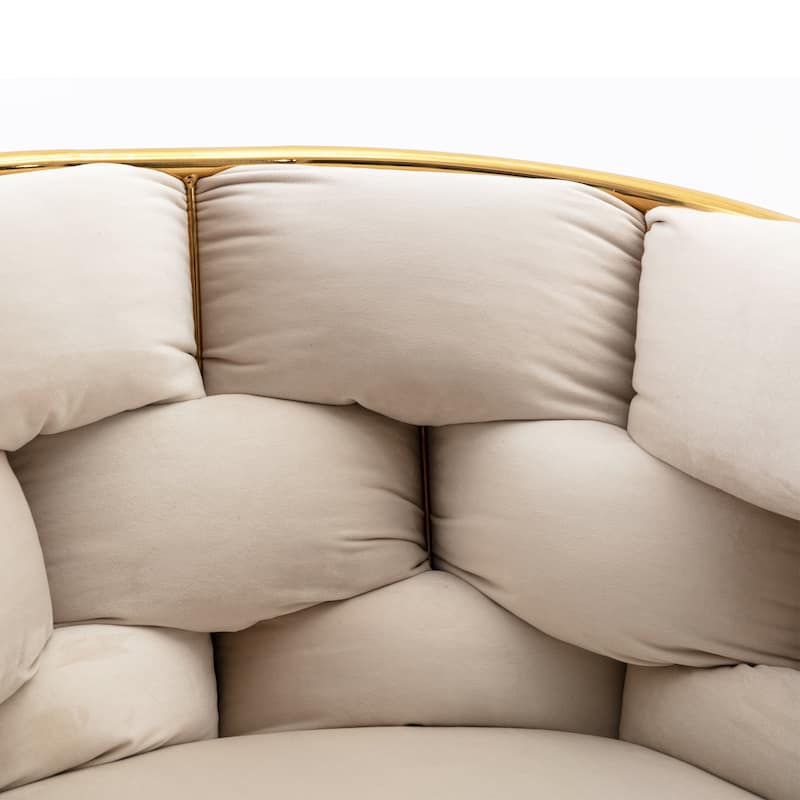 modern simple leisure velvet single sofa chair