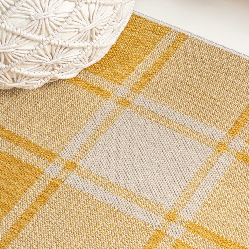 JONATHAN Y Lior Traditional Farmhouse Bold Gingham Indoor/Outdoor Area Rug