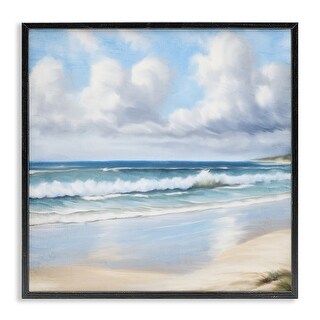 Stupell Sand Walk Ocean Waves Framed Giclee Art Design By Kim Allen ...