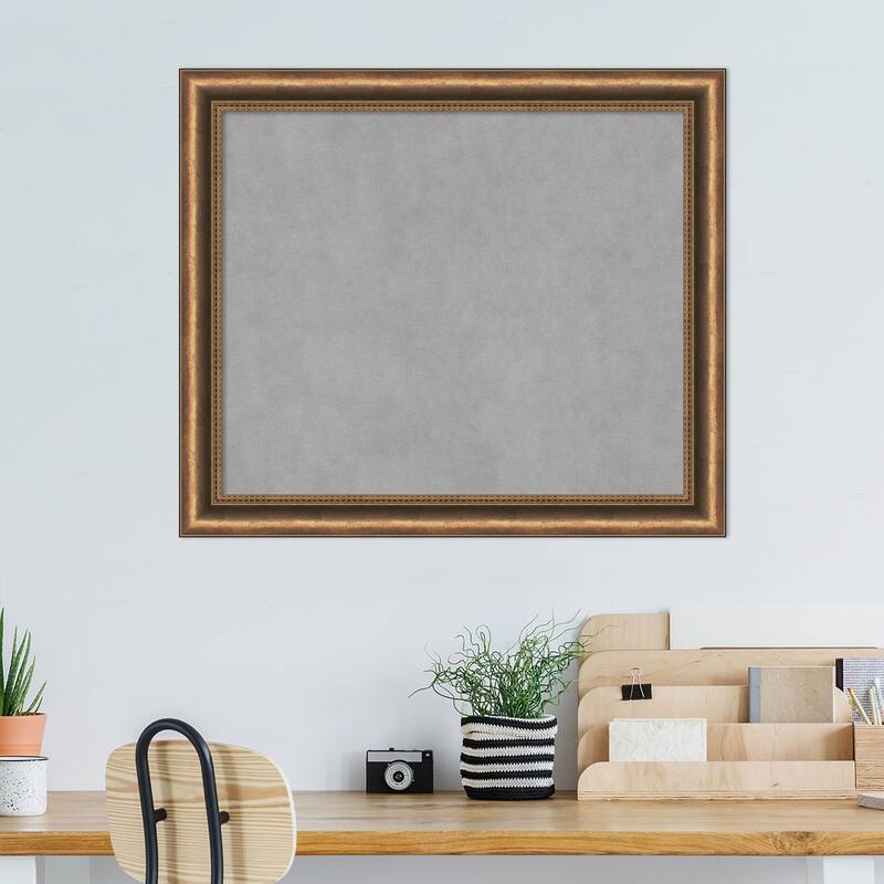 Amanti Art Manhattan Bronze Narrow Framed Magnetic Board