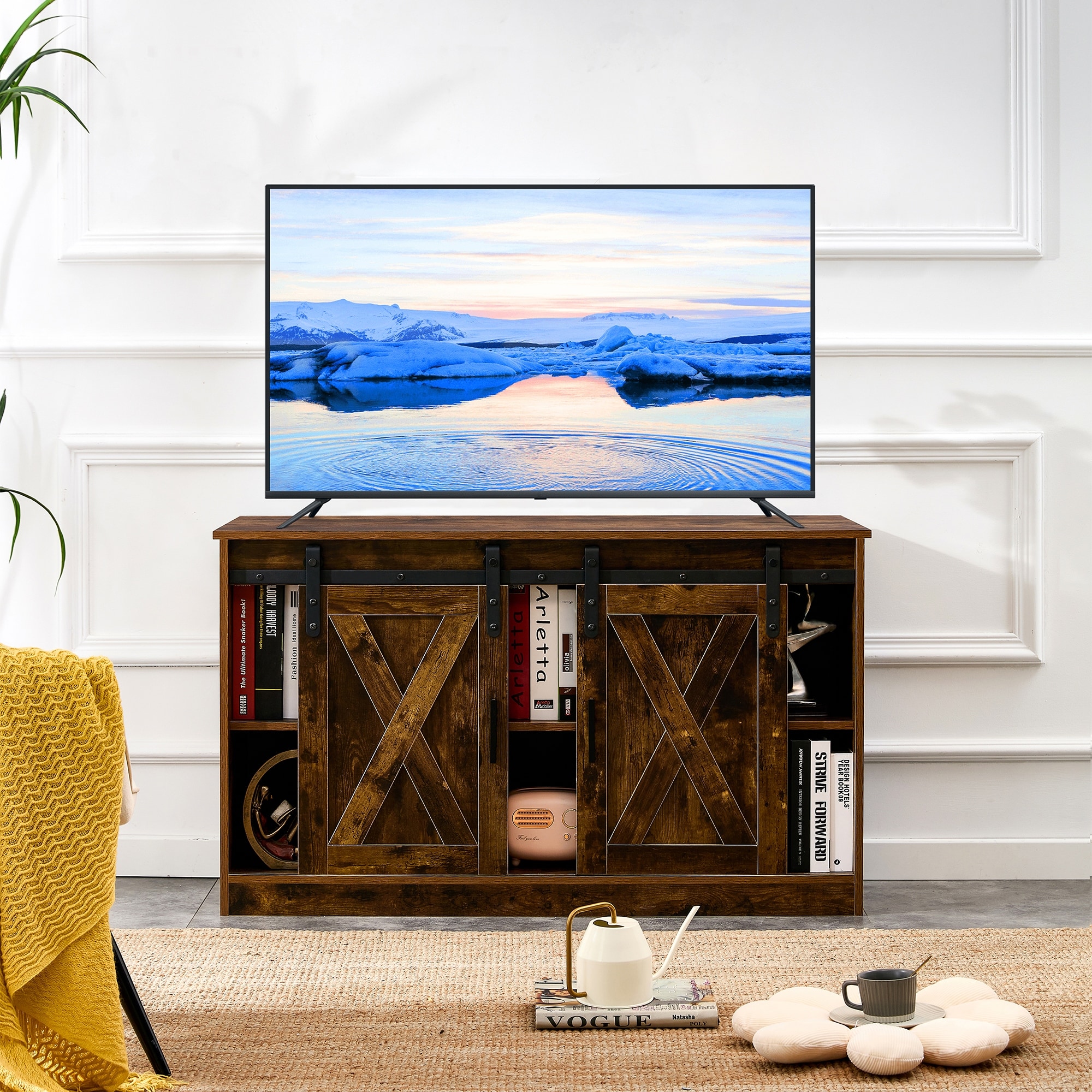 Farm style tv hotsell stand