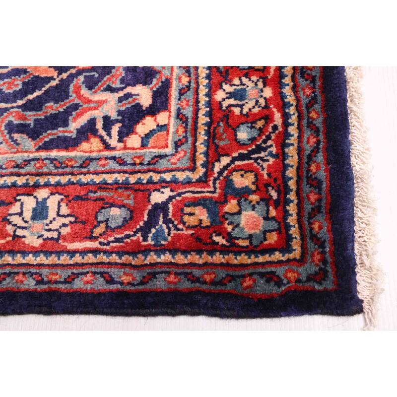 ECARPETGALLERY Hand-knotted Anadol Dark Navy Wool Rug - 3'5 x 10'2