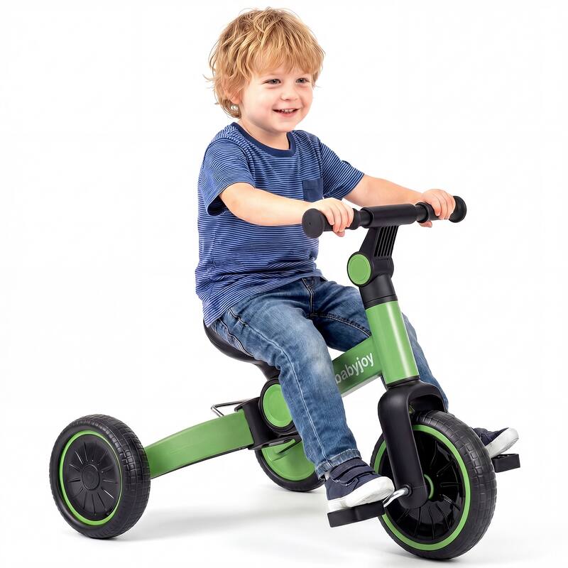 Gymax 5-In-1 Toddler Bike Kids Balance Bike w/ Removable Pedals