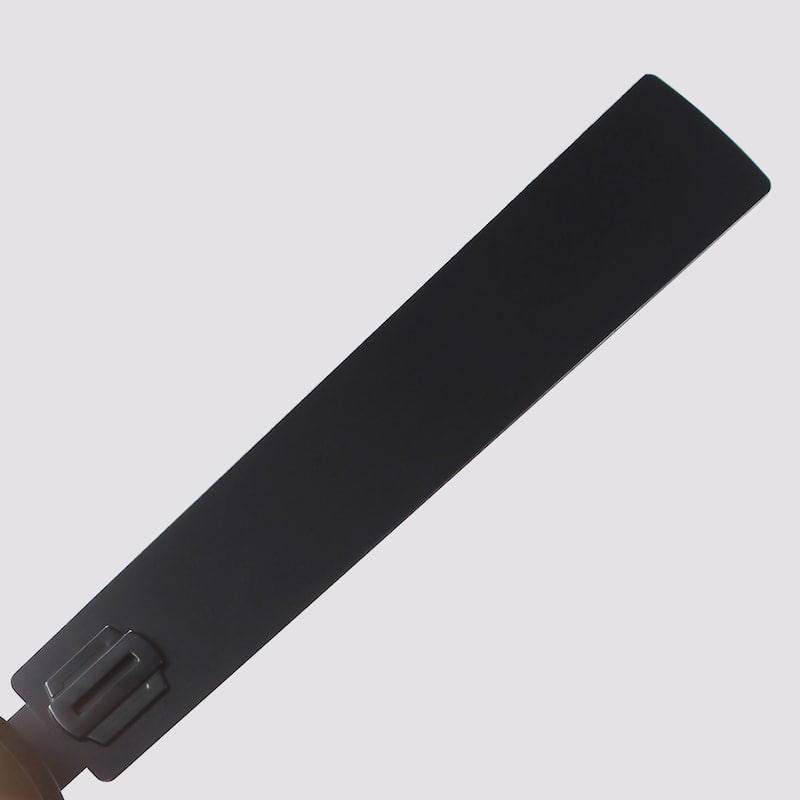 60" Matte Black Reversible Wood 5-Blade Smart Ceiling Fan with Light and APP Control