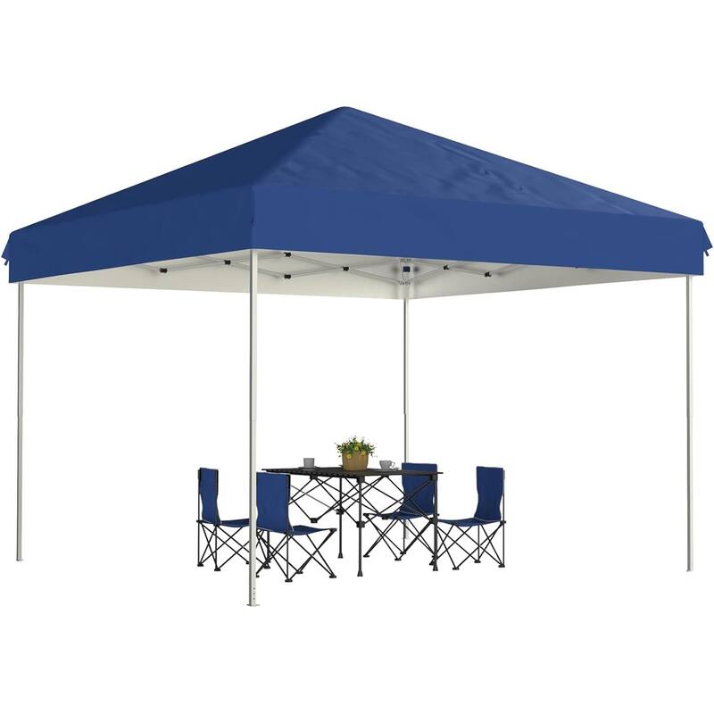 Pop Up Canopy Tent 10x10ft Instant Portable Shelter Gazebo Party Tent - Blue