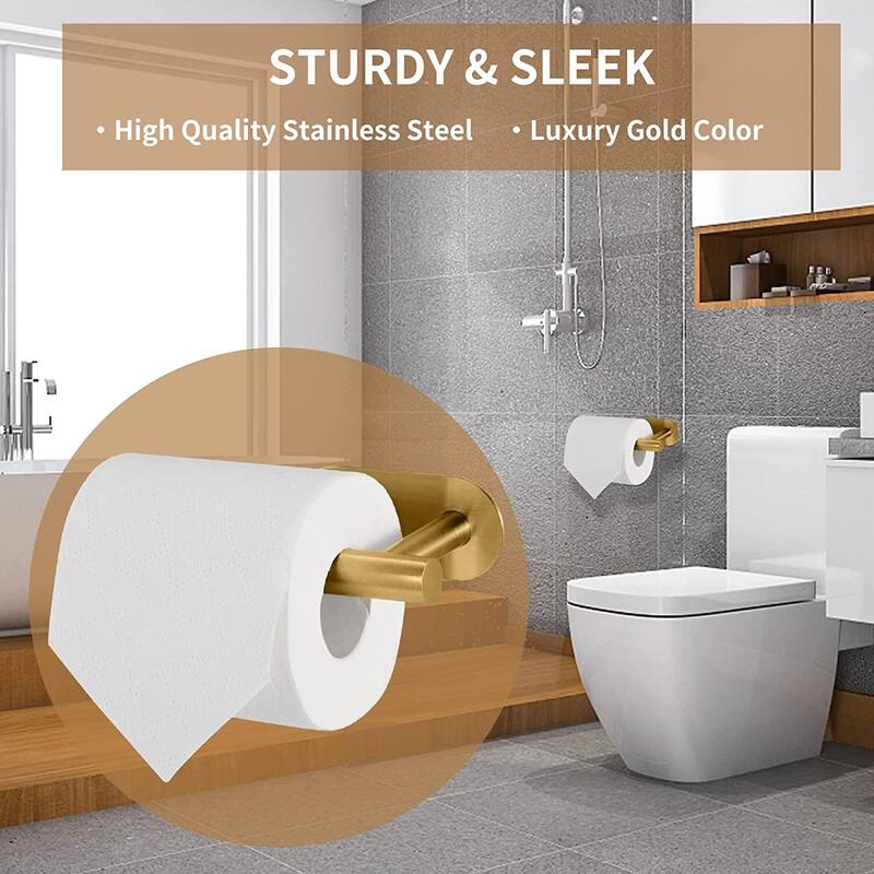 PROOX Rustproof Ahesive Toilet Pater Holder Stainless Steel Towel Holder