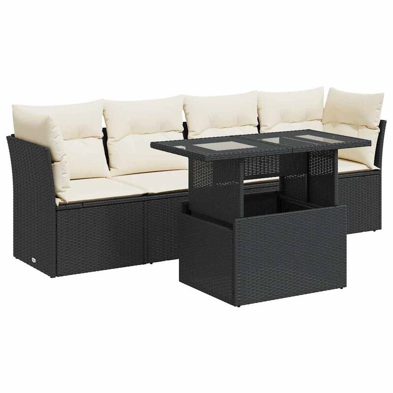 5-Piece Patio Sofa Set with Cushions