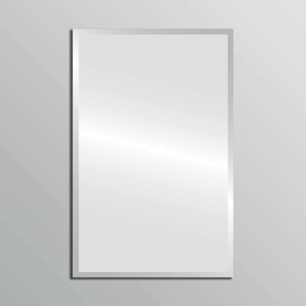 OVALCREST - Rectangle Frameless Beveled Mirror
