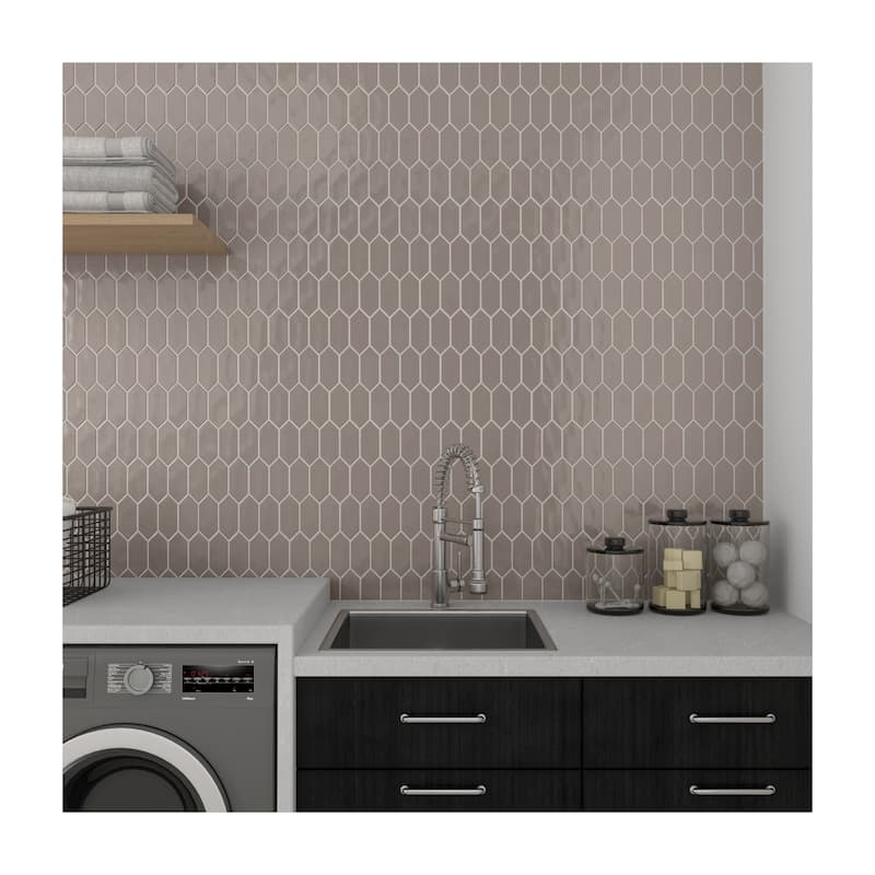 Daltile Mythology 2" x 5" Ceramic Picket Mosaic Tile (Set of 12)