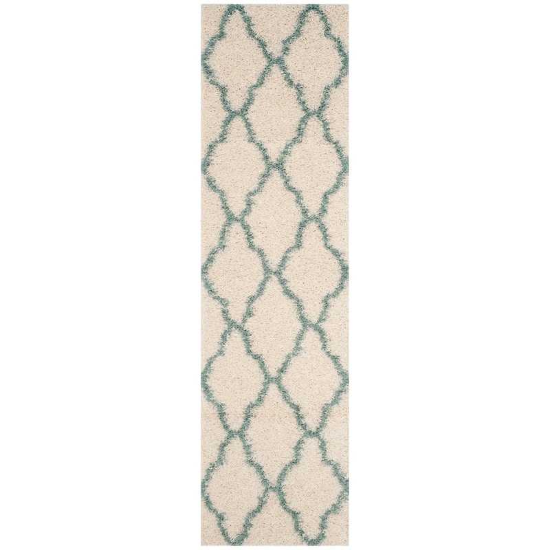 SAFAVIEH Dallas Shag Hacer Trellis 1.5-inch Thick Rug
