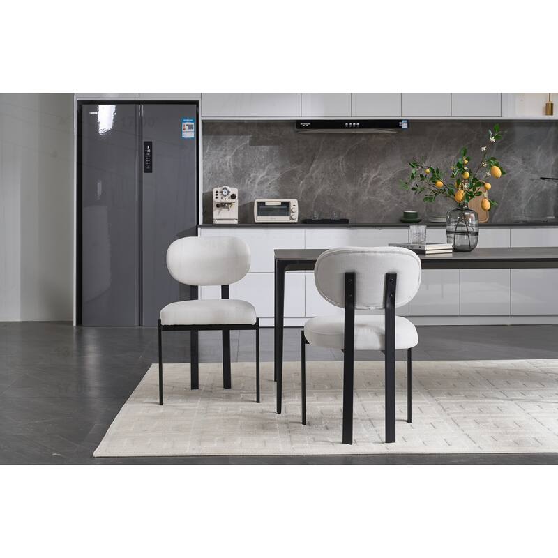 Sophisticated Set of 2 Mid-Century Dining Chairs with Stylish Design