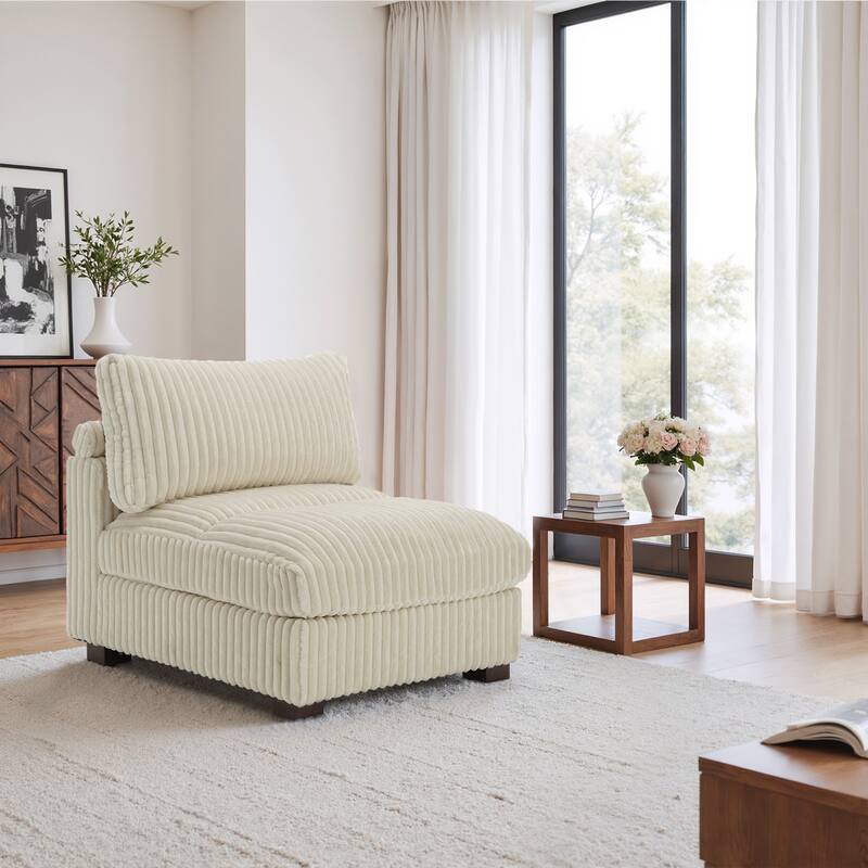 Plush Faux Fur Accent Sofa Chair