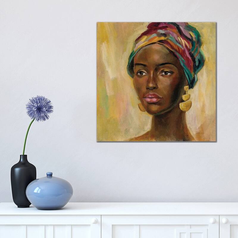 iCanvas "African Face II" by Silvia Vassileva Canvas Print - 18x18x1.5
