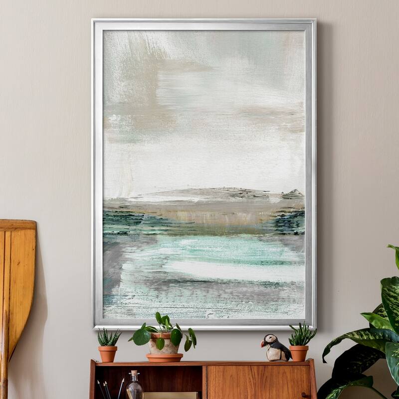 Summer Teal I Premium Framed Print - Ready to Hang