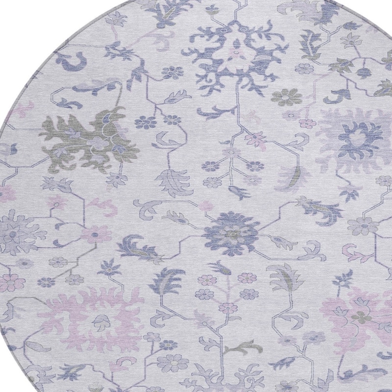 HomeRoots Floral Transitional Rectangle Outdoor Rug