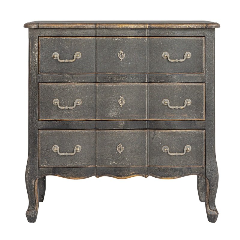 Distressed Wood 3-Drawer Dresser