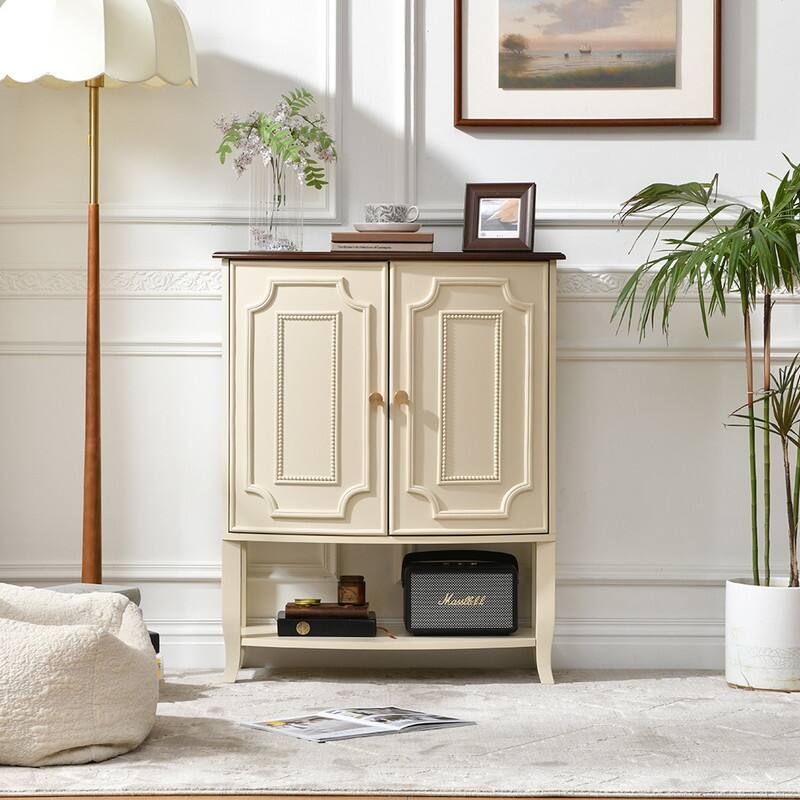 French Country 2-Door Accent Cabinet