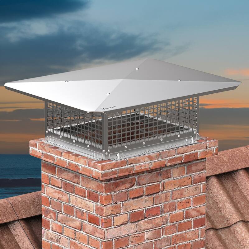 17" x 21" Chimney Cap with Adjustable Metal Strips