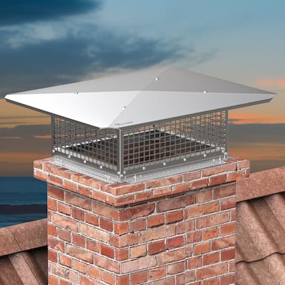 17" x 21" Chimney Cap with Adjustable Metal Strips
