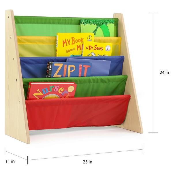 Tot Tutors Kids Book Rack Storage 4-pocket Bookshelf - Bed Bath ...