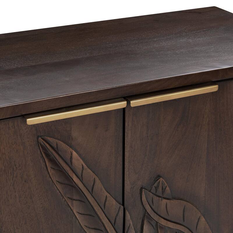 Classic Home Ledro 2-Door Mango Wood Cabinet