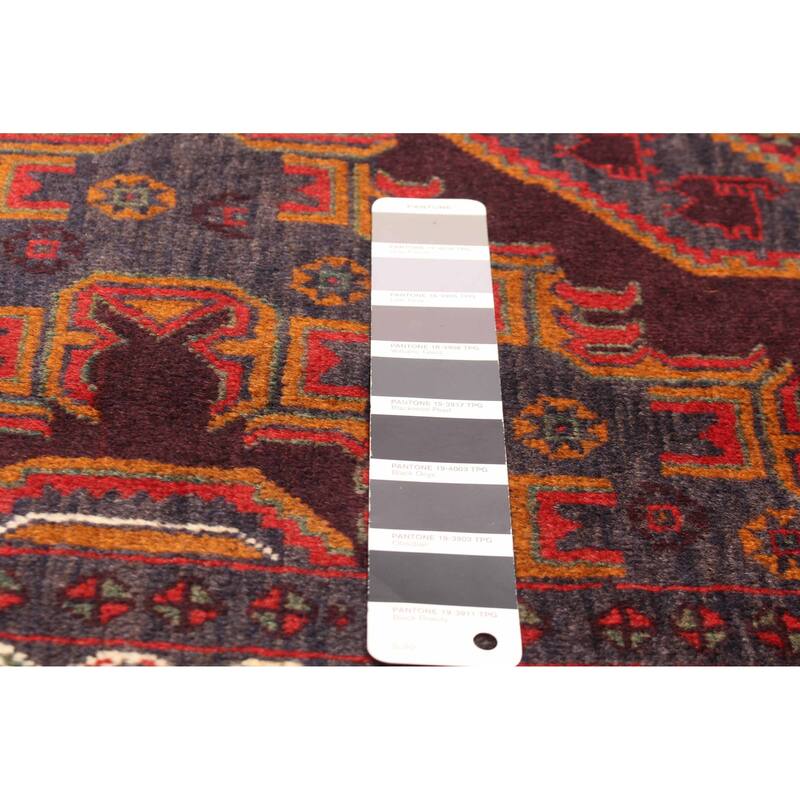 ECARPETGALLERY Hand-knotted Teimani Charcoal Wool Rug - 3'10 x 6'4