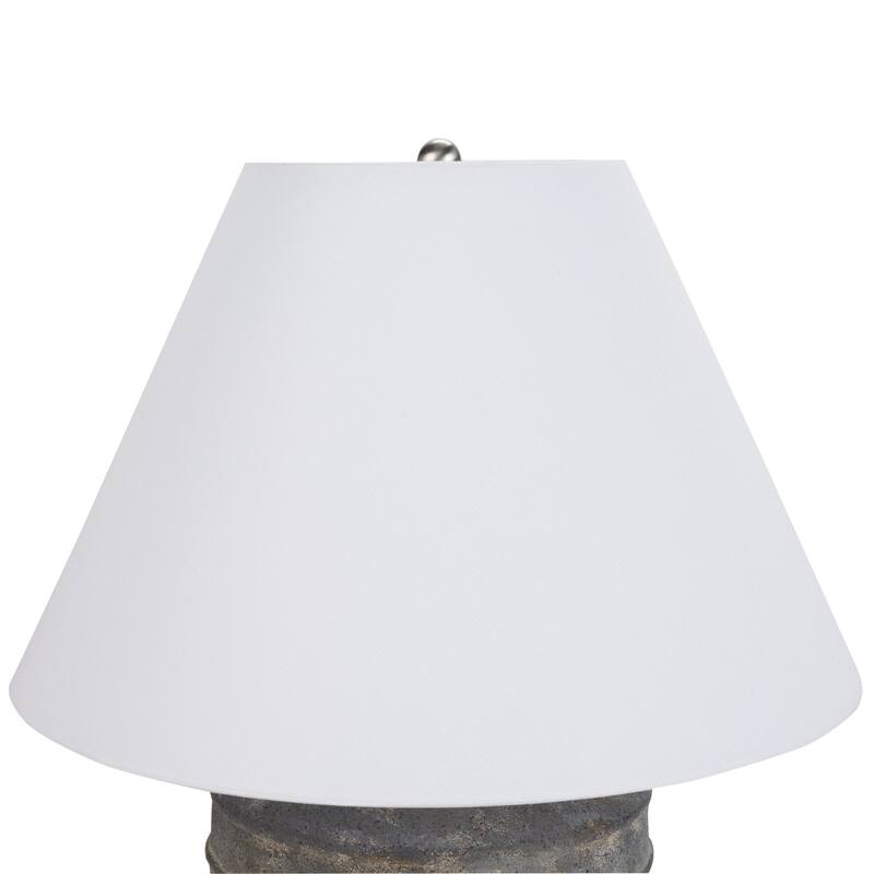 Nourison 25" Rustic Brown Textured Ceramic Table Lamp