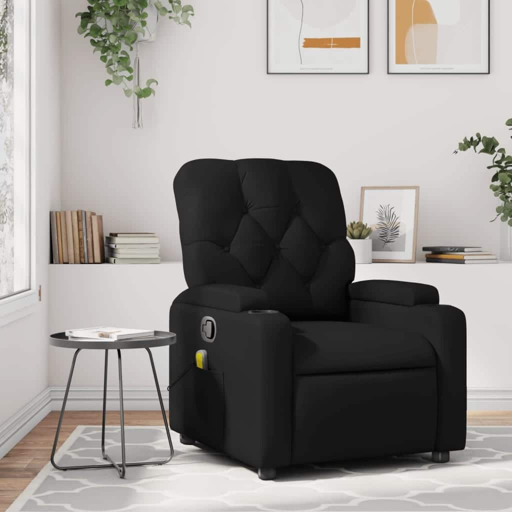 vidaXL Massage Recliner Chair Reclining Armchair for Elderly Faux Leather