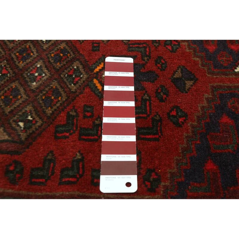 ECARPETGALLERY Hand-knotted Andelz Red Wool Rug - 3'1 x 4'6