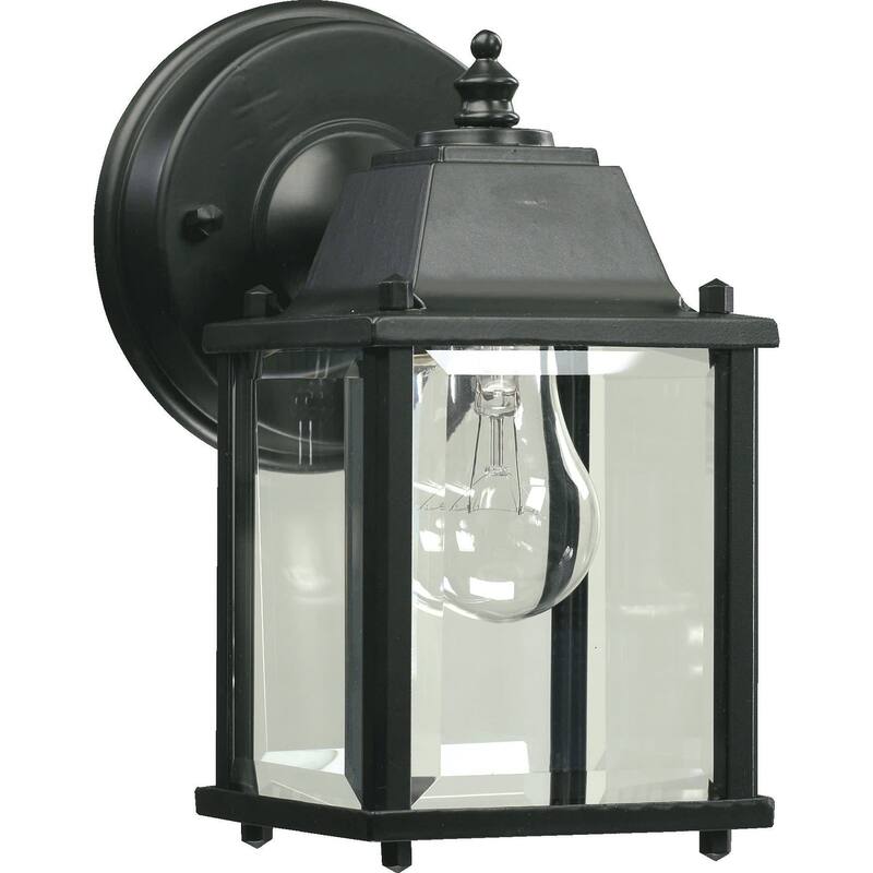 Quorum International 780 Fort Worth 9" Tall Outdoor Wall Sconce - Black