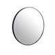 Modern Bathroom Wall Mounted Round Mirror with Aluminum Frame - Bed ...