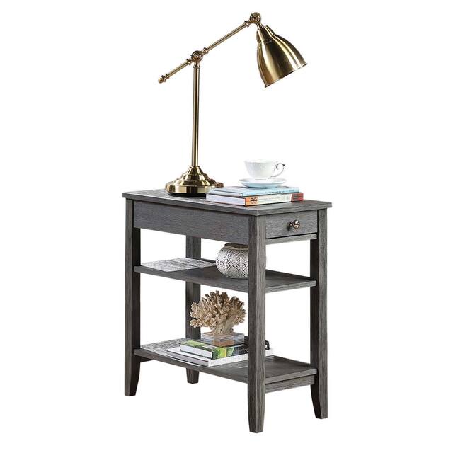 Copper Grove Aubrieta1 Drawer Chairside End Table with Shelves