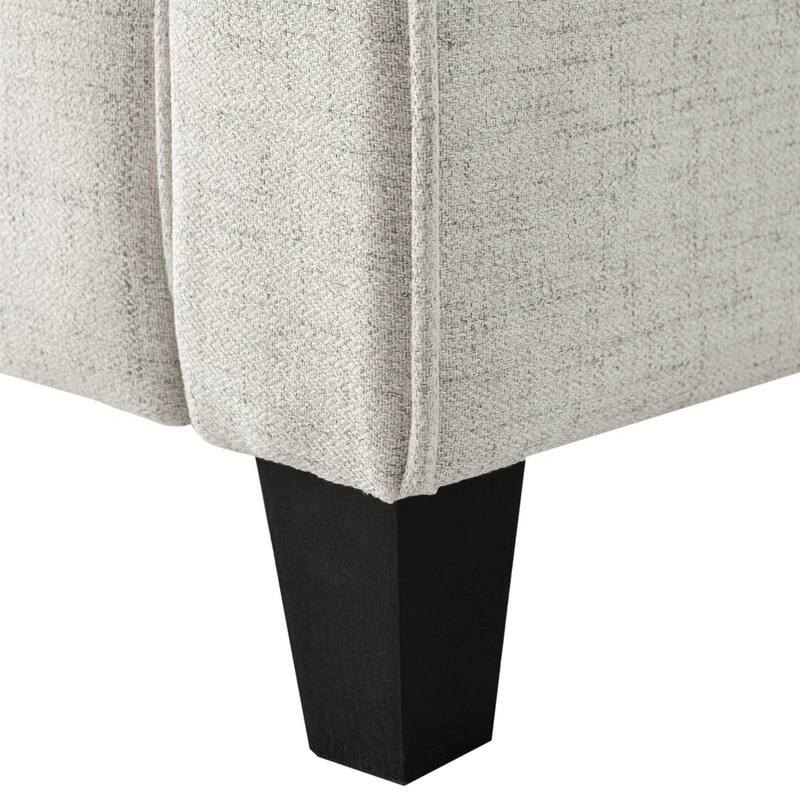 Modern 2-Seater Upholstered Microfiber Loveseat Sofa with Tufted Cushions for Living Room - 32.7'' H x 56.3'' W x 31.5'' D