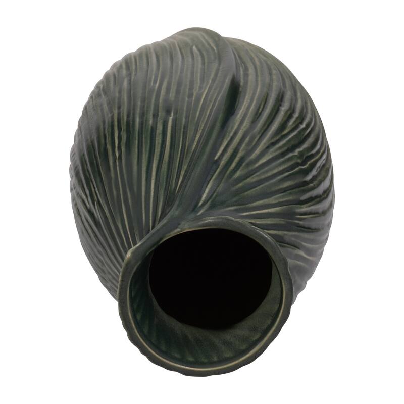 Ceramic Stylish Rubpert Contemporary Vase - Green