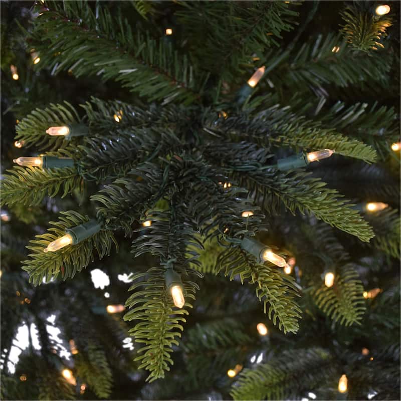 Pre-lit Medium Aspen Fir Artificial Christmas Tree - 7.5’ - LED Lights - 7.5 Foot