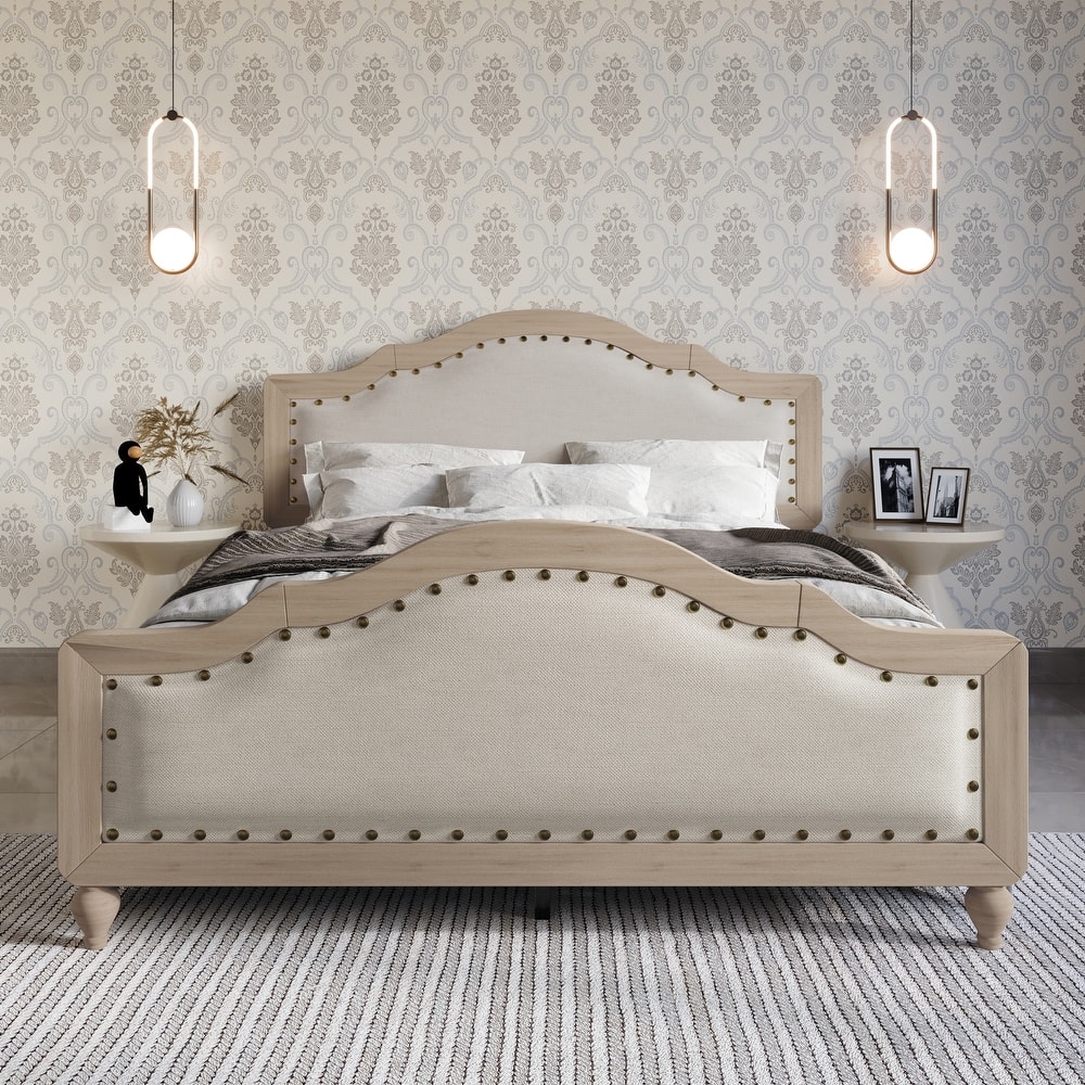 Clayfell Hilton Wood Panel Bed Frame