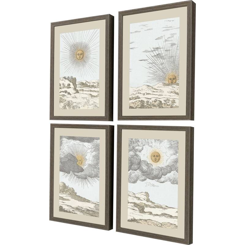 Paragon Sun Framed Art - Set of 4