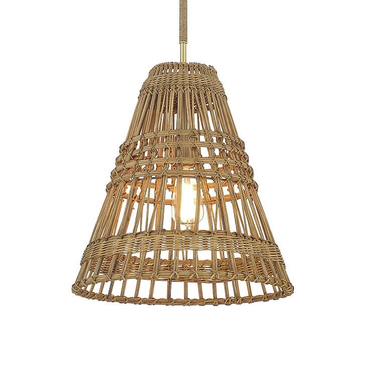 Meridian M7035 16" Wide Pendant - Natural Brass