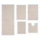 preview thumbnail 13 of 58, Classy Bathmat Collection 100% Cotton Non-Slip Bathroom Rug Set, Machine Washable Bath Rug, 5 Piece Bath Mat Set with Contour