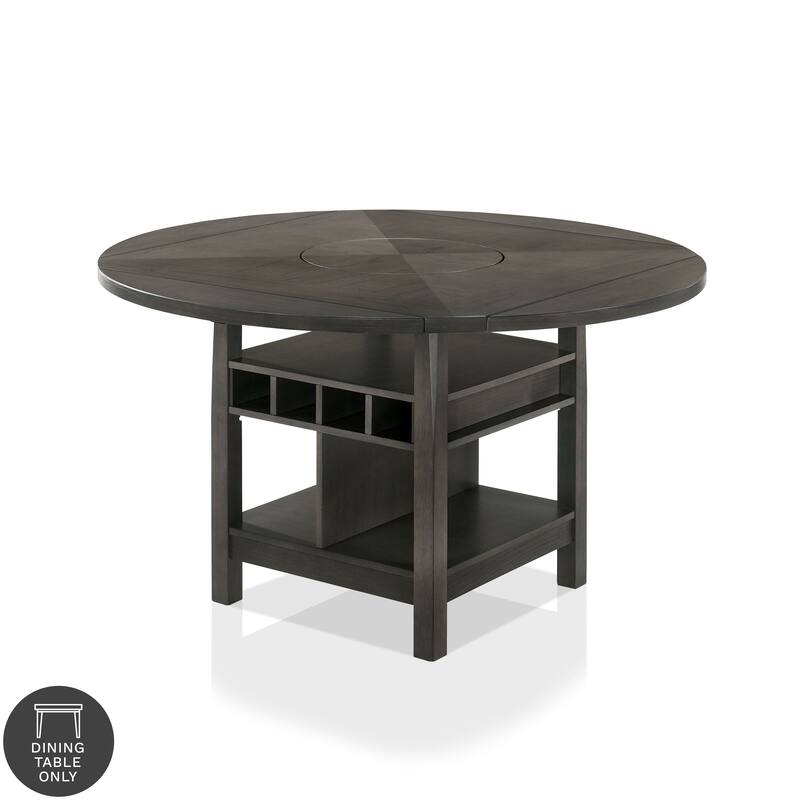 Furniture of America Drov Farmhouse 60-inch Expandable Counter Height Table