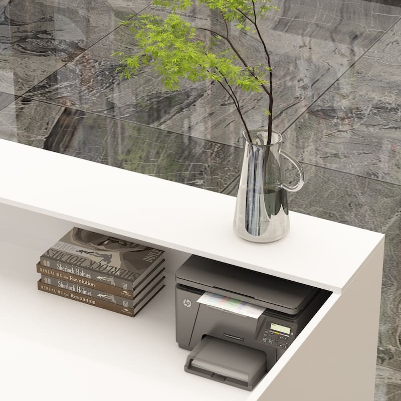 Reception Desk Sideboard Elegant Organizational Solution Front Table
