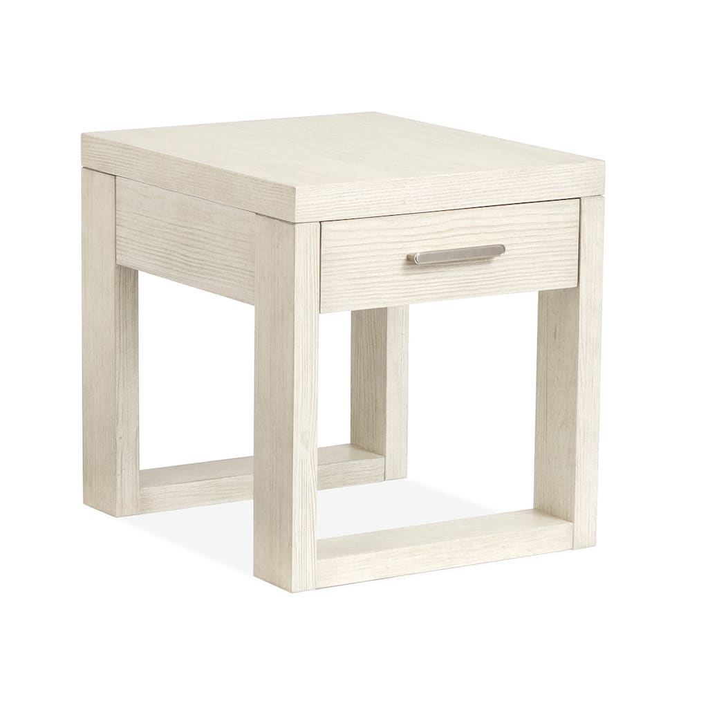 Magnussen Home Refton Balboa Mist Rectangular End Table - 22''W x 26''D x 24''H