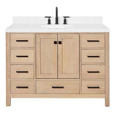 Ariel A048SCQOVO Cambridge 48" Free Standing Single Basin Vanity Set